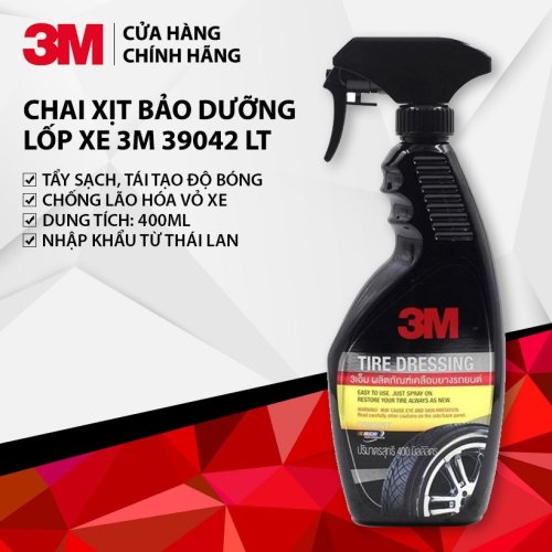 XỊT VỆ SINH & TĂNG ĐỘ BÓNG VỎ XE 3M